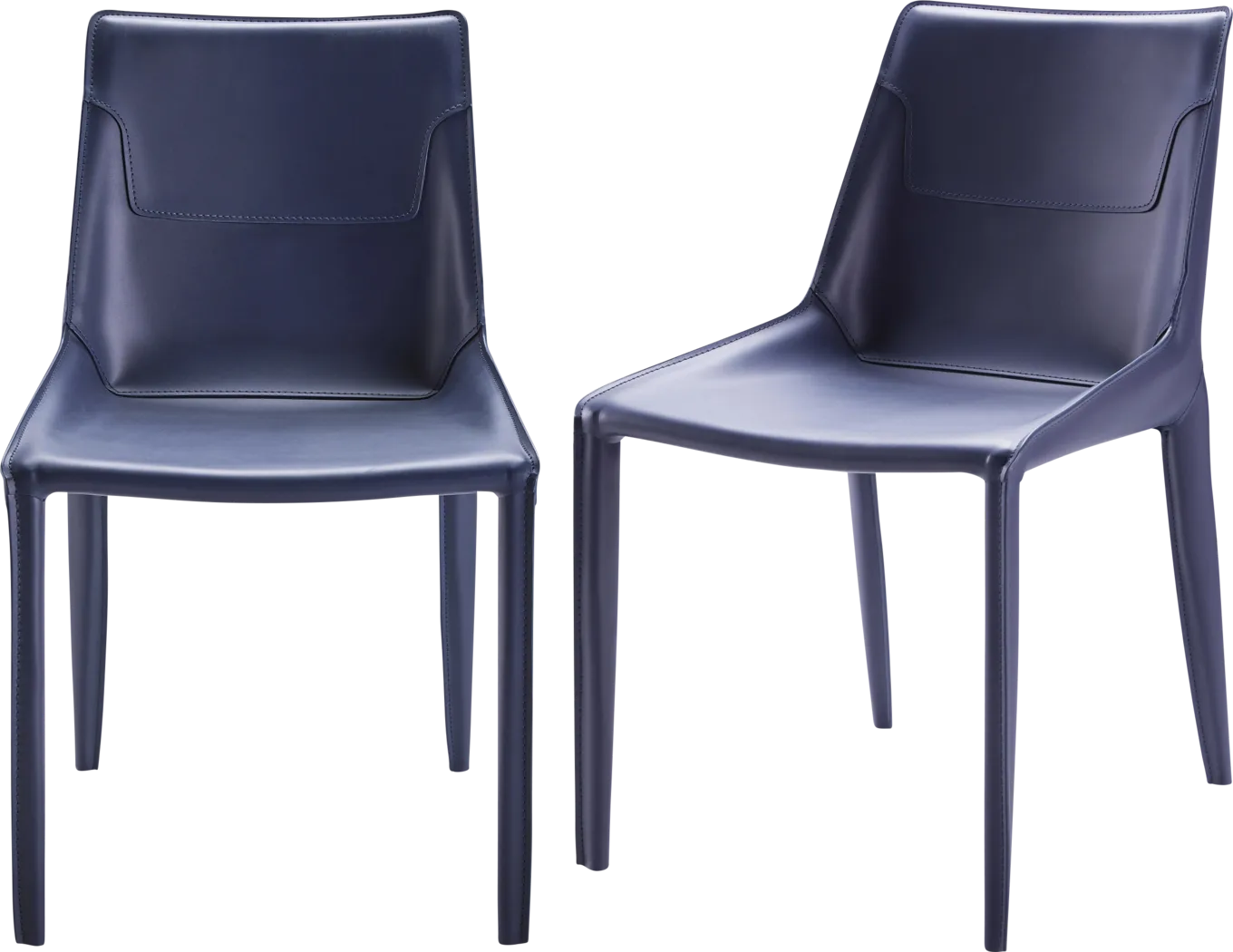 Wasil Navy Side Chair, Set of 2 - Thumbnail - Image 1