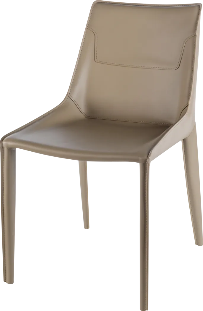 Wasil Taupe Side Chair, Set of 2 - Thumbnail - Image 1