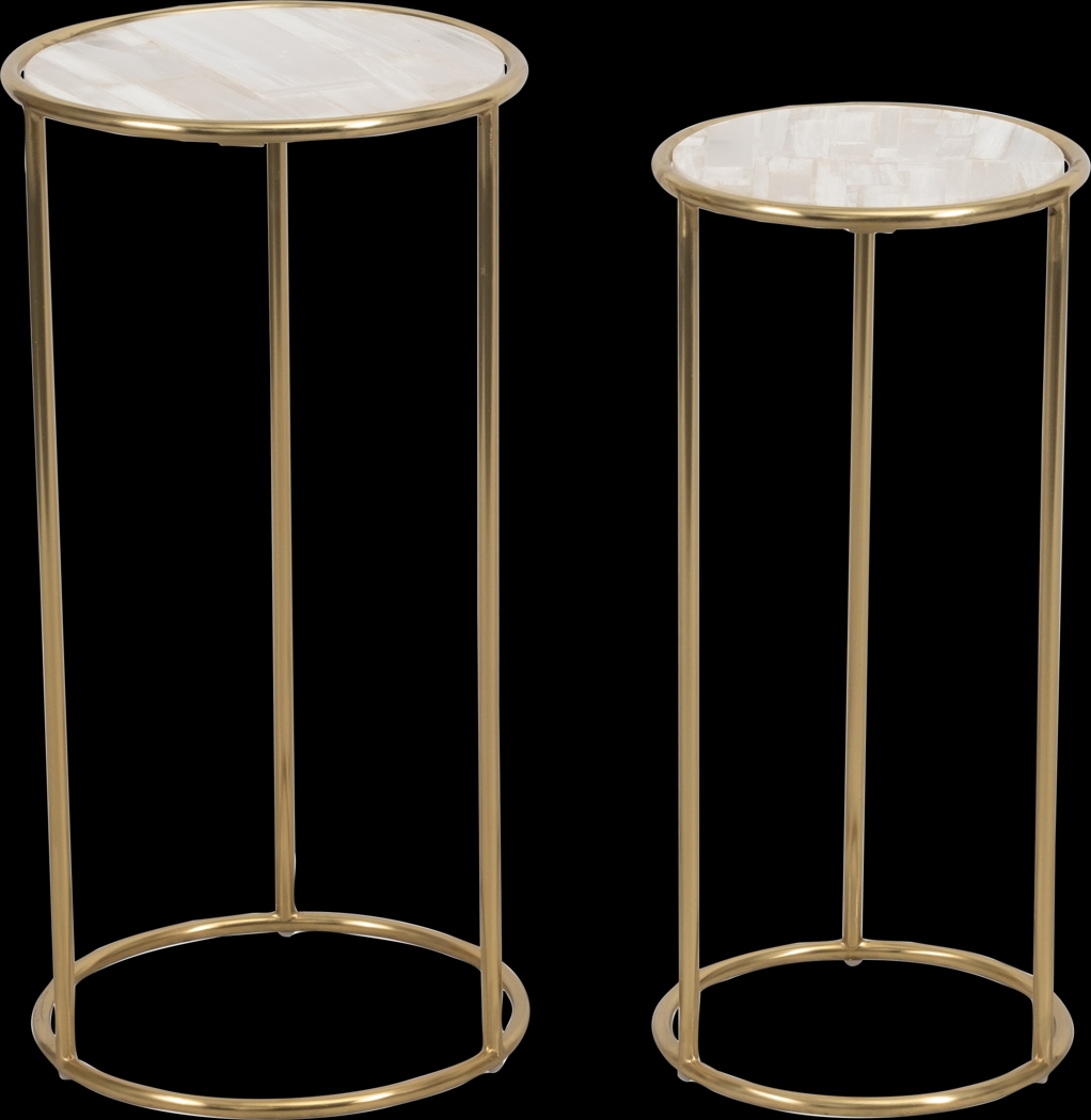 Wastenaw White Accent Table, Set of 2 - Thumbnail - Image 2