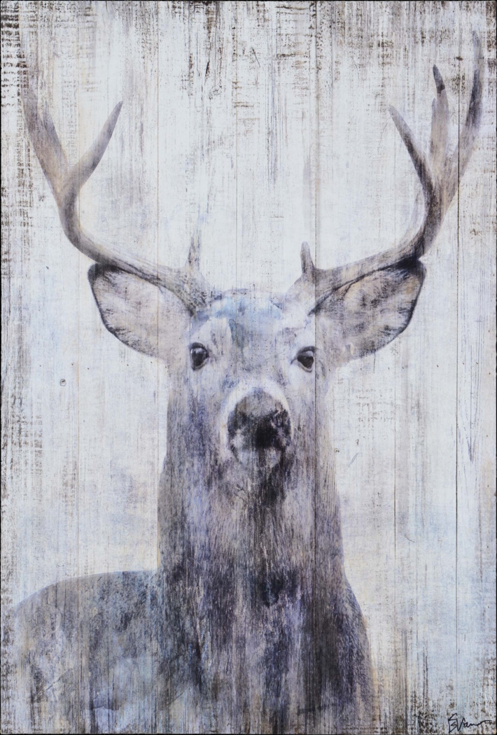 Watchful Deer Brown Artwork - Thumbnail - Image 1