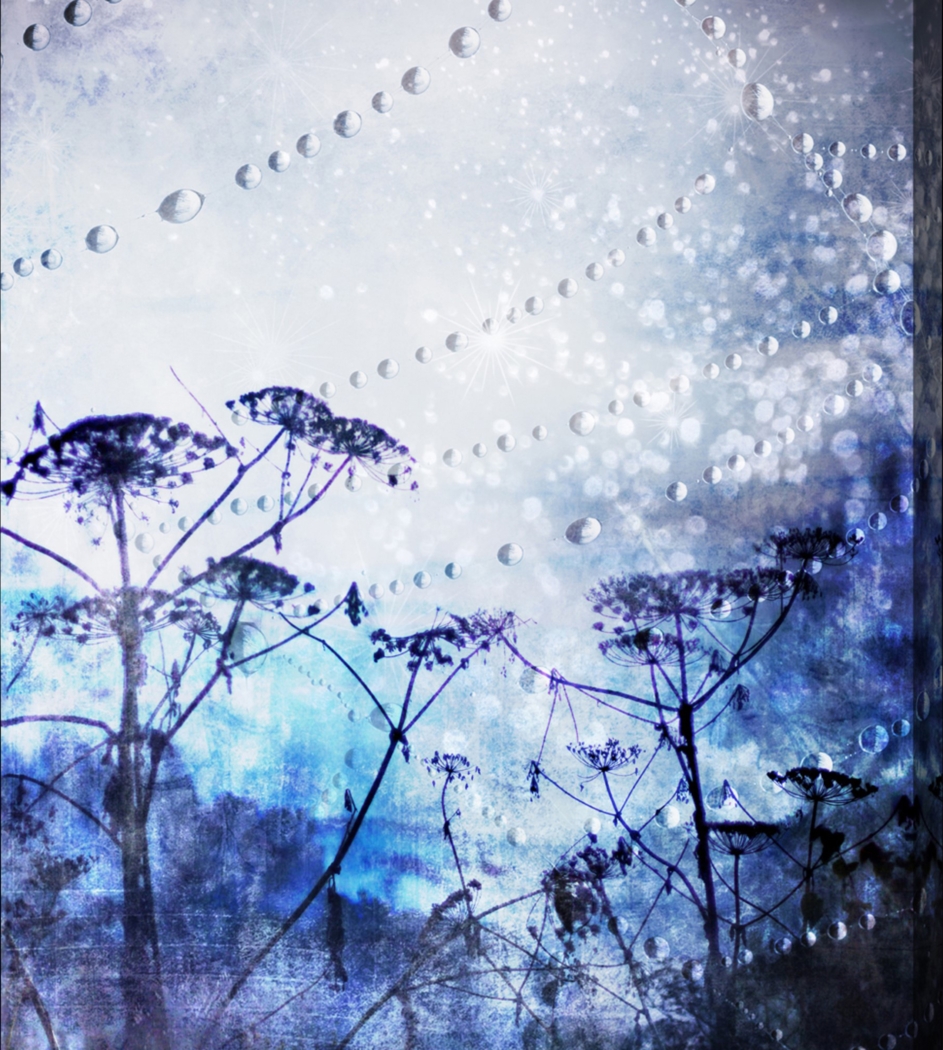 Water Droplets Purple Artwork - Thumbnail - Image 1