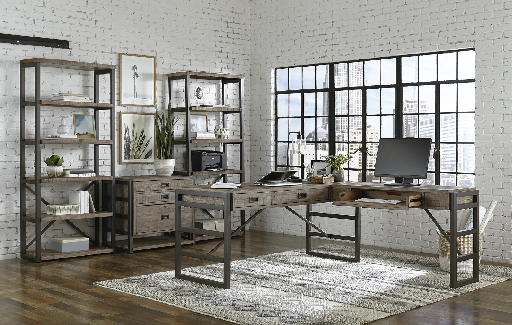 Water Mill Gray Desk - Image 5