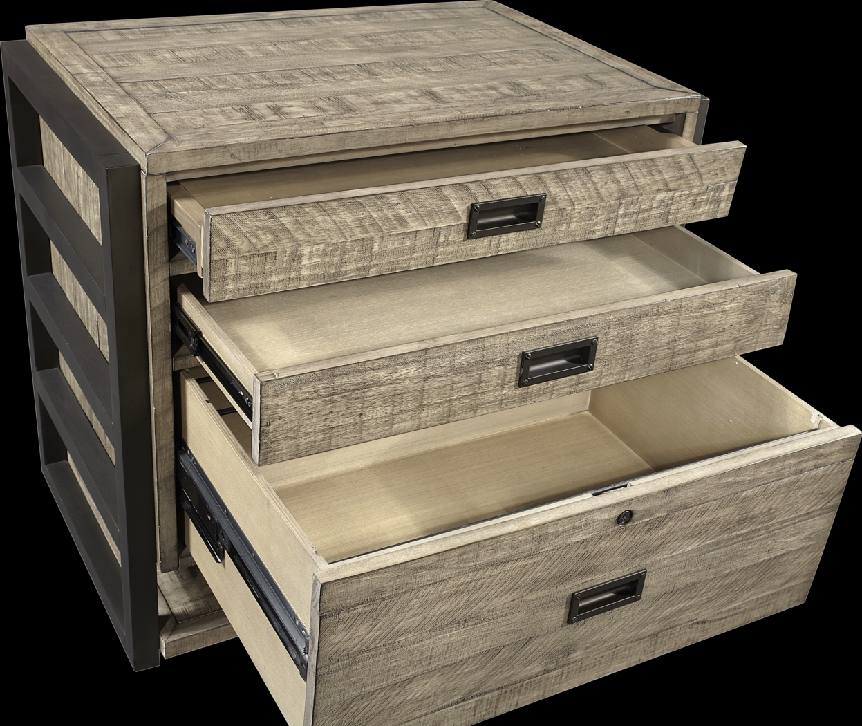 Water Mill Gray File Cabinet - Thumbnail - Image 2