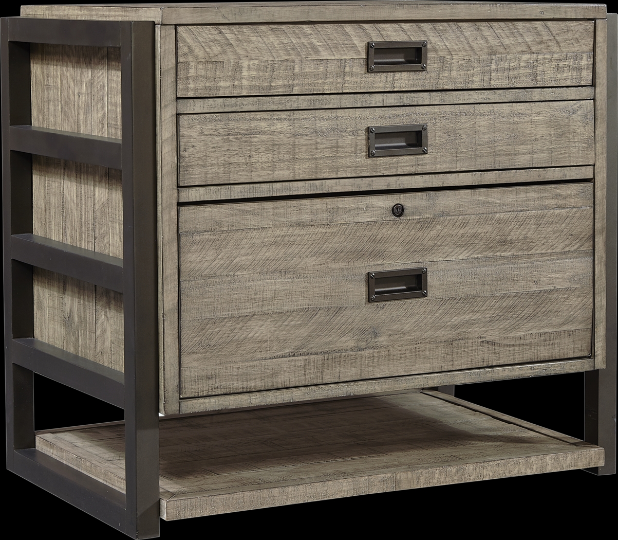Water Mill Gray File Cabinet - Thumbnail - Image 1