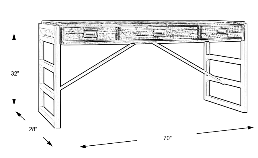 Dimension Image. Please refer to the Dimension Tab on this page for dimension details.