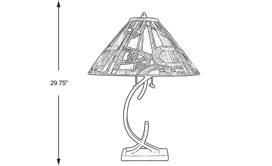 Dimension Image. Please refer to the Dimension Tab on this page for dimension details.