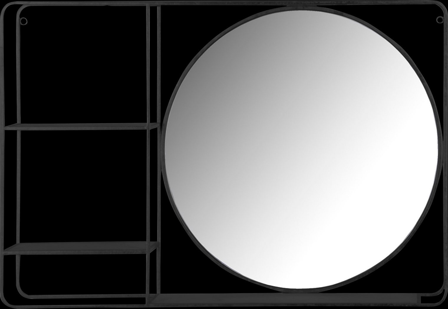 Waterburry Black Wall Shelf - Thumbnail - Image 1