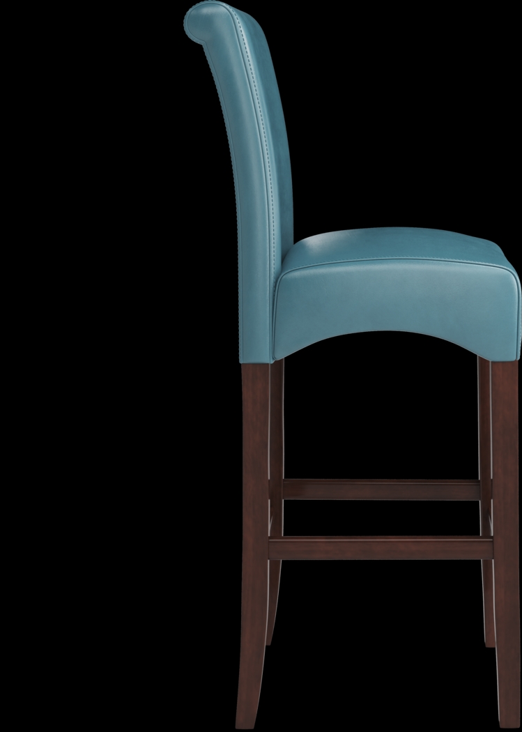 Watercolor Aqua Barstool - Thumbnail - Image 3