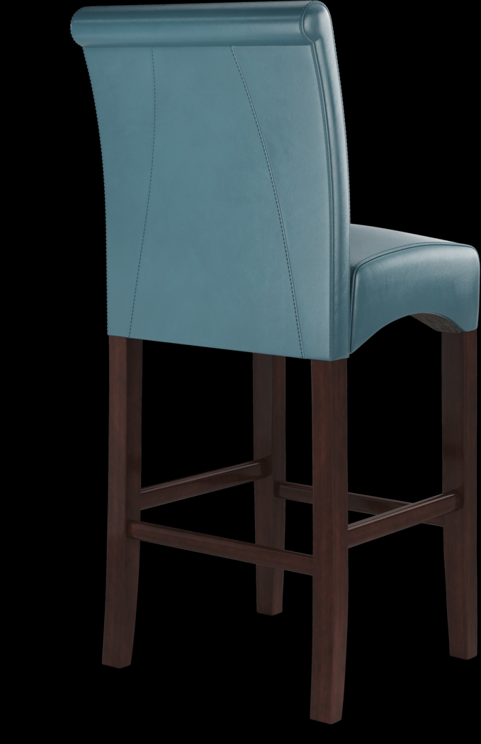 Watercolor Aqua Barstool - Thumbnail - Image 4