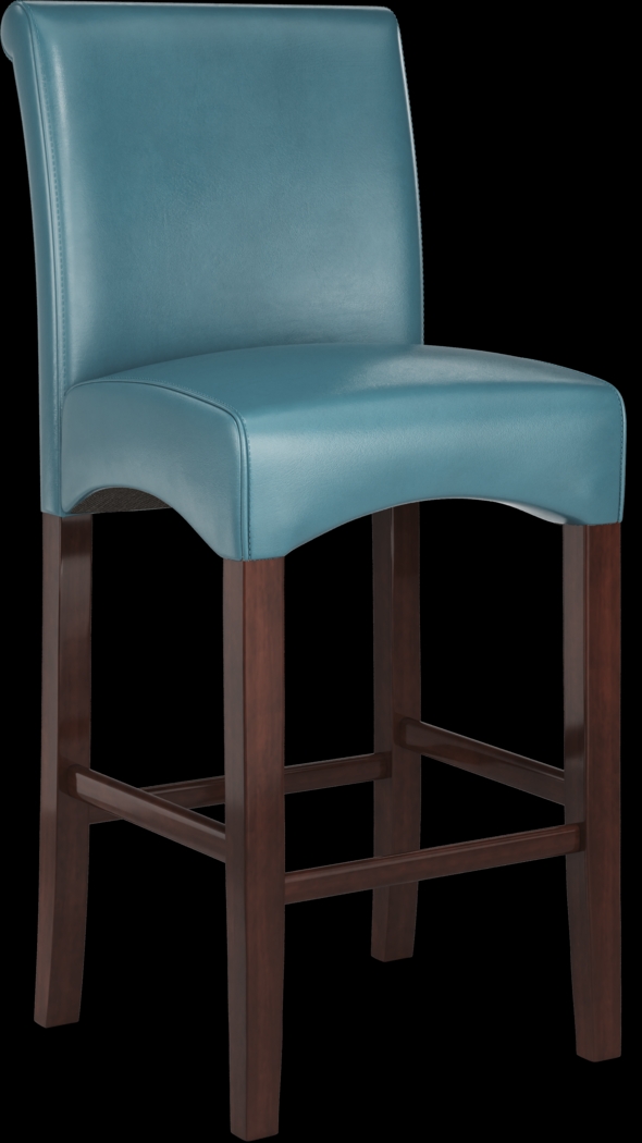 Watercolor Aqua Barstool - Thumbnail - Image 1