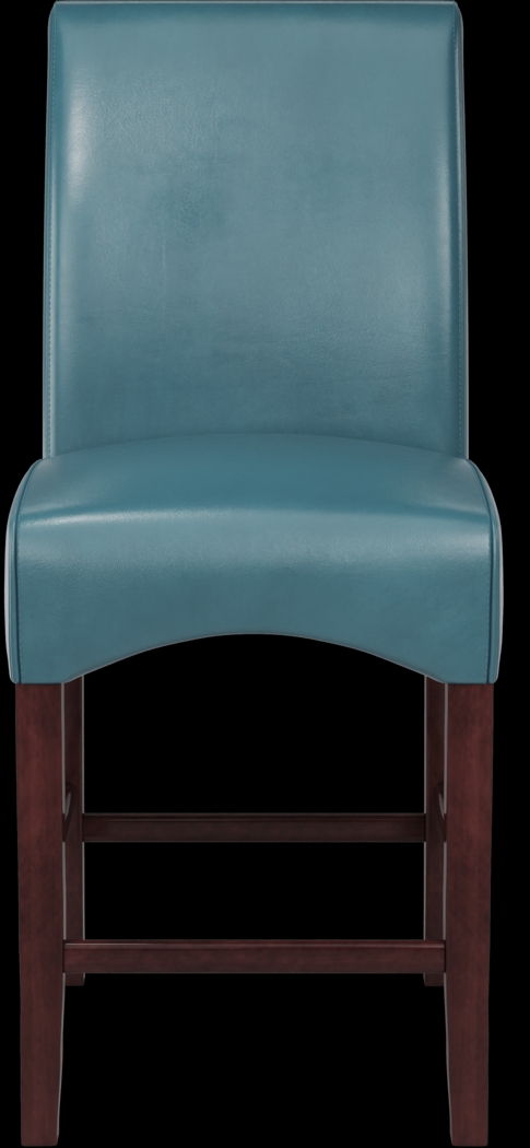 Watercolor Aqua Counter Height Stool - Thumbnail - Image 2