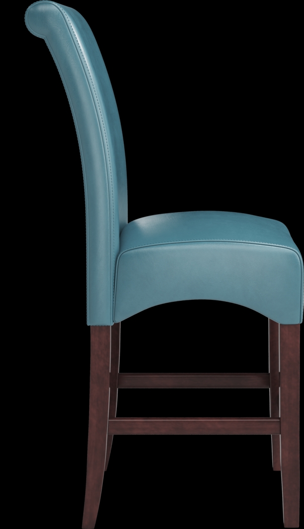 Watercolor Aqua Counter Height Stool - Thumbnail - Image 3