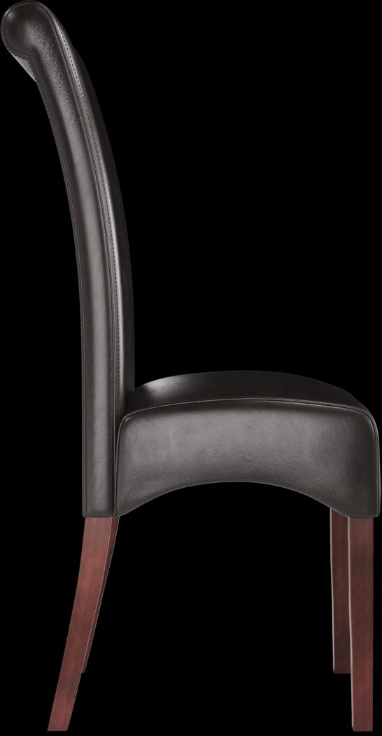 Fanmoore Espresso 5 Pc Dining Set with Brown Chairs - Thumbnail - Image 5