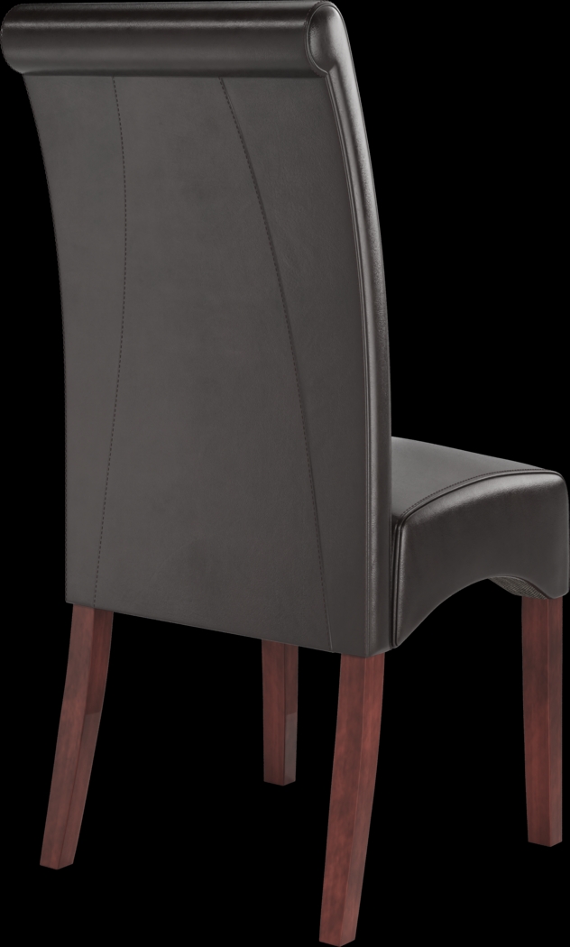 Fanmoore Espresso 5 Pc Dining Set with Brown Chairs - Thumbnail - Image 6