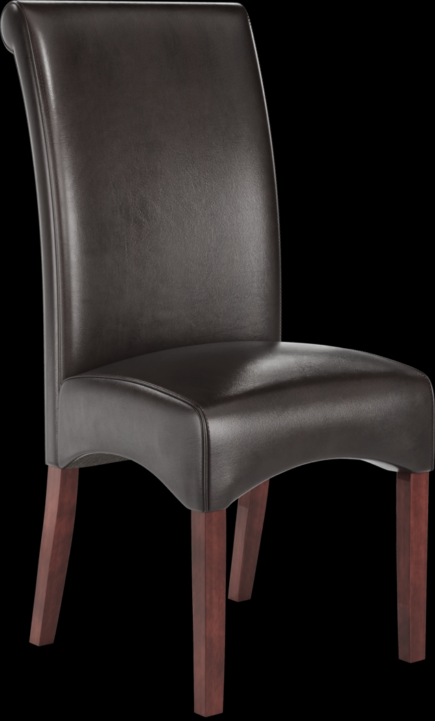 Fanmoore Espresso 5 Pc Dining Set with Brown Chairs - Thumbnail - Image 3