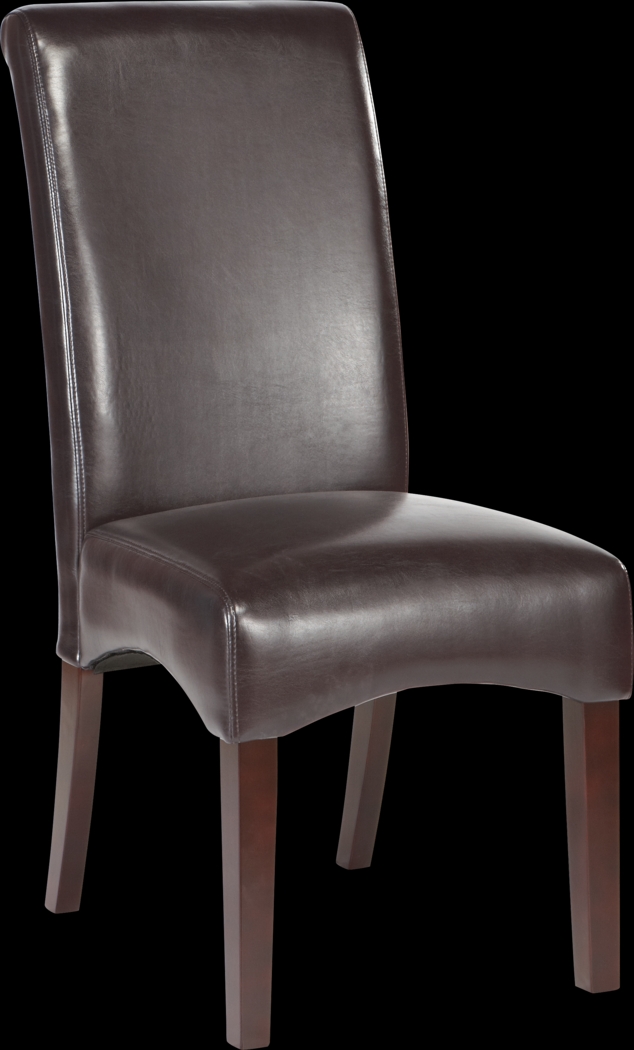 Delmon Walnut 5 Pc Oval Dining Set with Brown Chairs - Thumbnail - Image 3