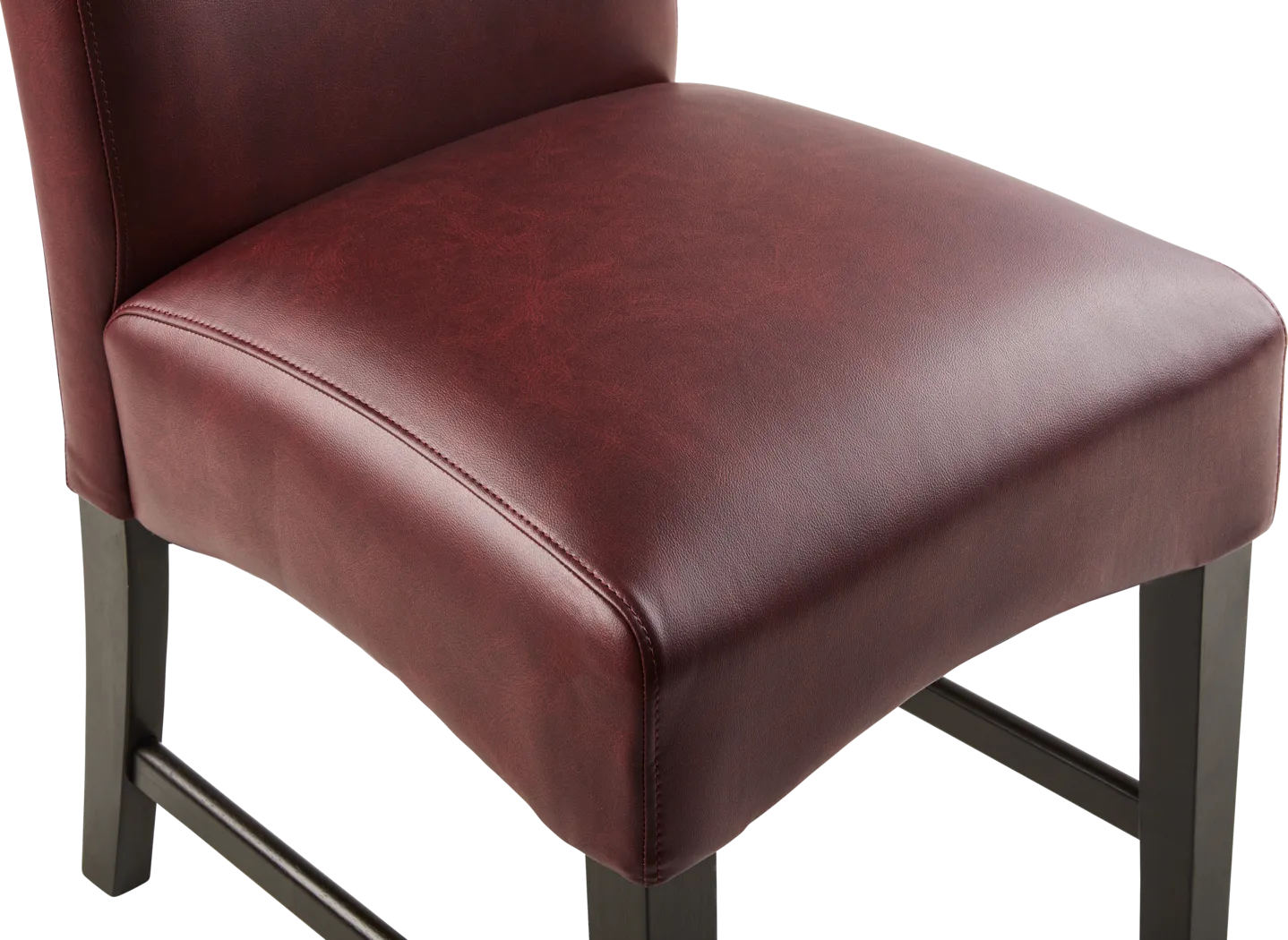 Ciara Espresso 5 Pc 48" Round Dining Room with Burgundy Chairs - Thumbnail - Image 5