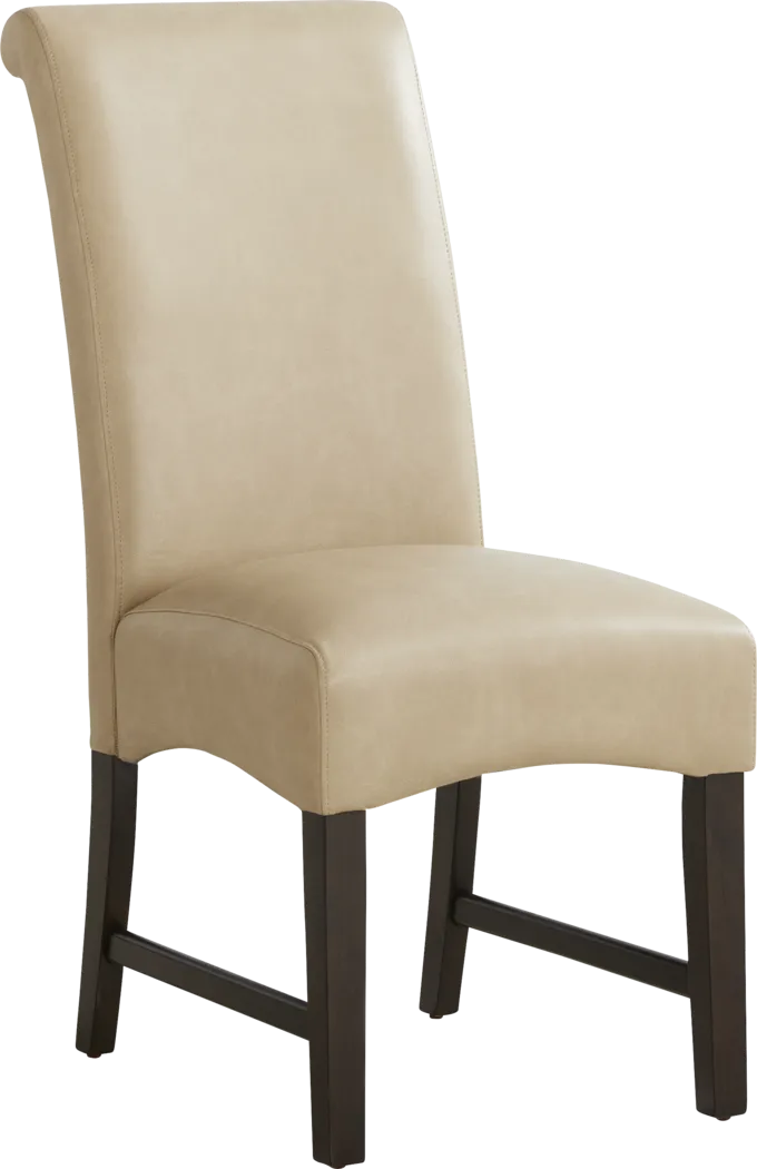 Ciara Espresso 5 Pc 48" Round Dining Room with Champagne Chairs - Thumbnail - Image 3