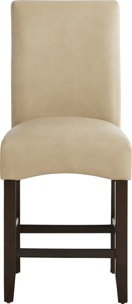 Watercolor Champagne Upholstered Stool - Thumbnail - Image 2