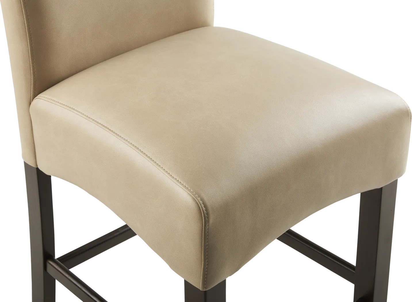 Watercolor Champagne Upholstered Stool - Thumbnail - Image 4