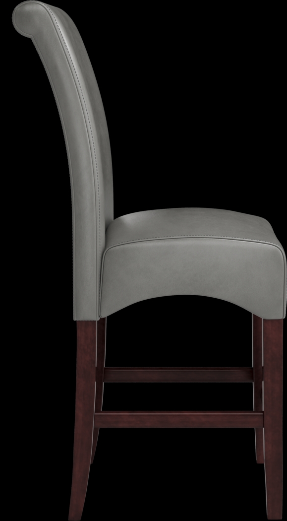 Ciara Espresso 5 Pc 48" Counter Height Dining Set with Charcoal Stools - Thumbnail - Image 6