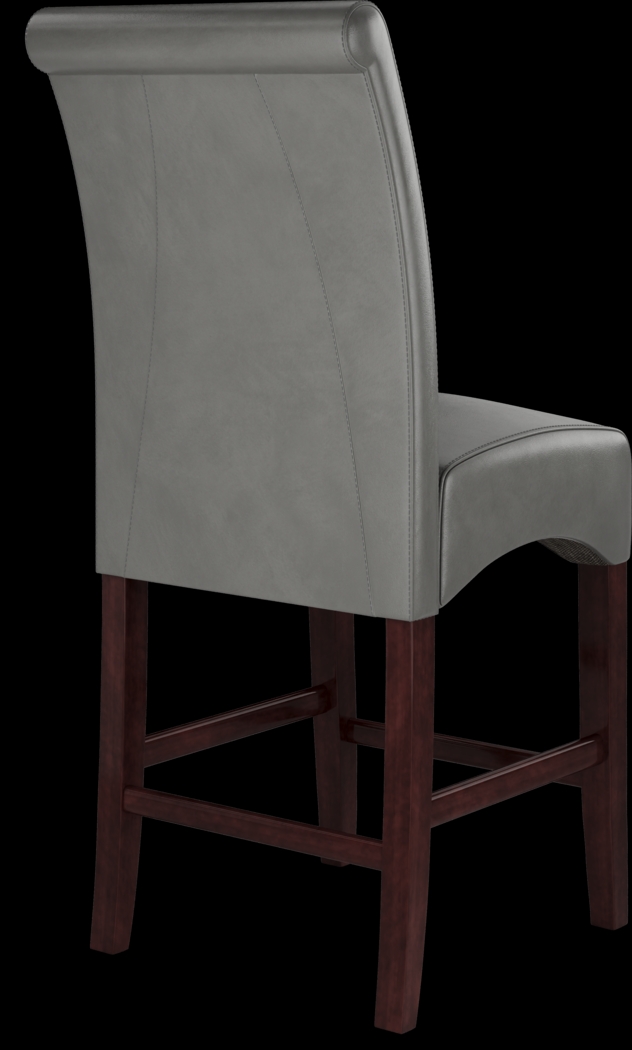 Ciara Espresso 5 Pc 48" Counter Height Dining Set with Charcoal Stools - Thumbnail - Image 7