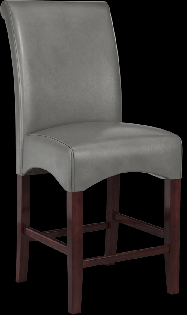 Ciara Espresso 5 Pc 48" Counter Height Dining Set with Charcoal Stools - Thumbnail - Image 4