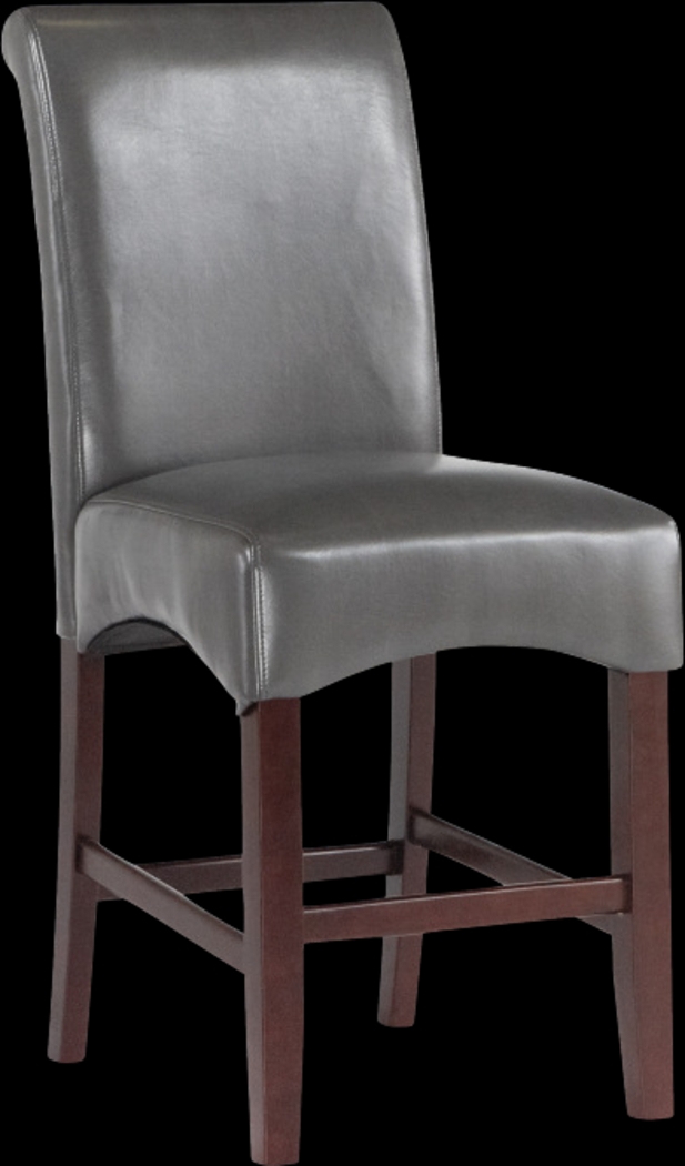 Watercolor Charcoal Counter Height Stool - Thumbnail - Image 1