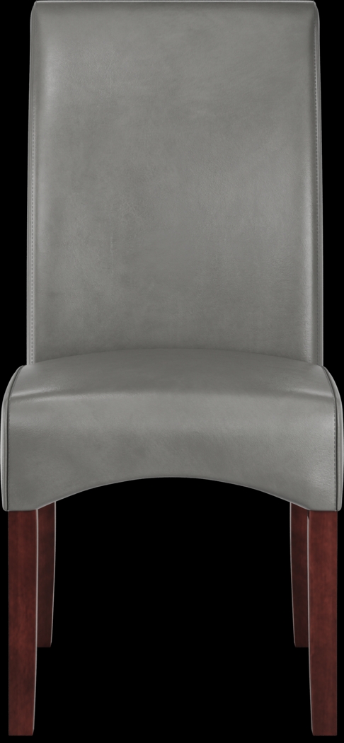 Delmon White 5 Pc Oval Dining Set with Charcoal Chairs - Thumbnail - Image 5