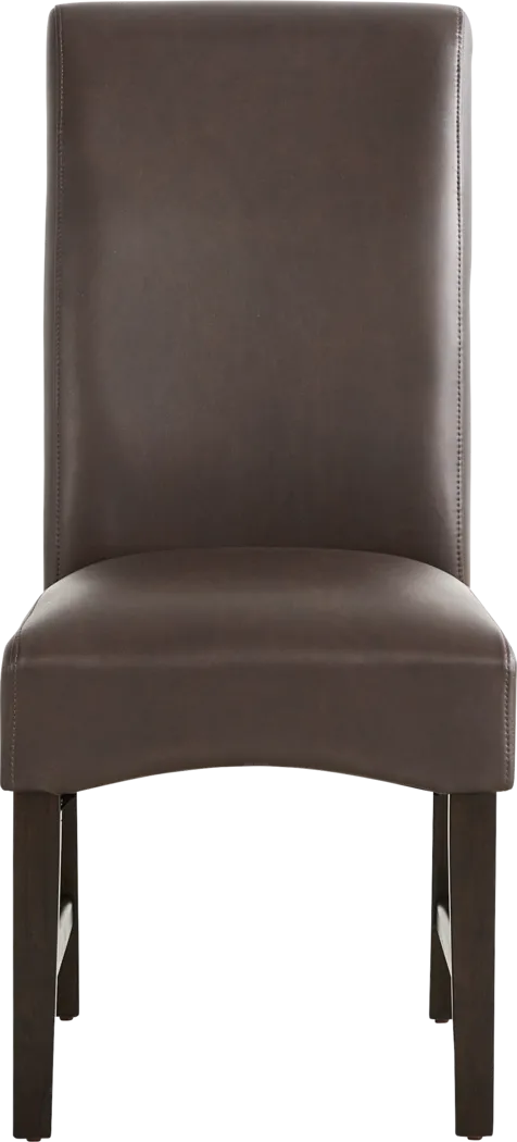 Ciara Espresso 5 Pc Round Dining Room with Chocolate Chairs - Thumbnail - Image 4