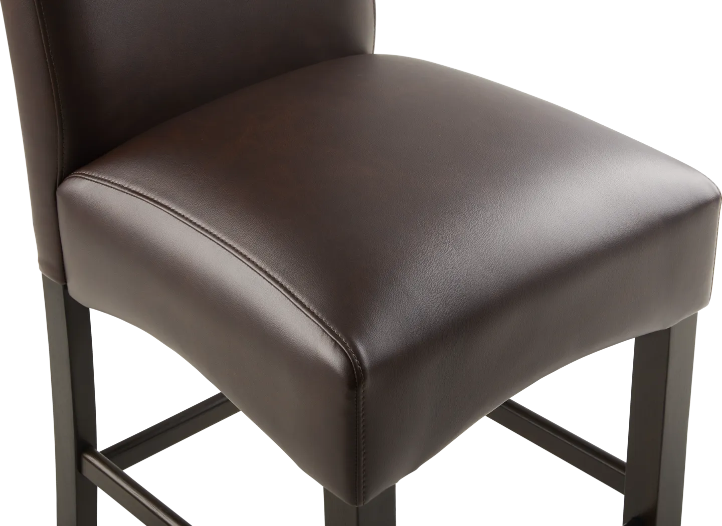 Watercolor Chocolate Upholstered Stool - Thumbnail - Image 4