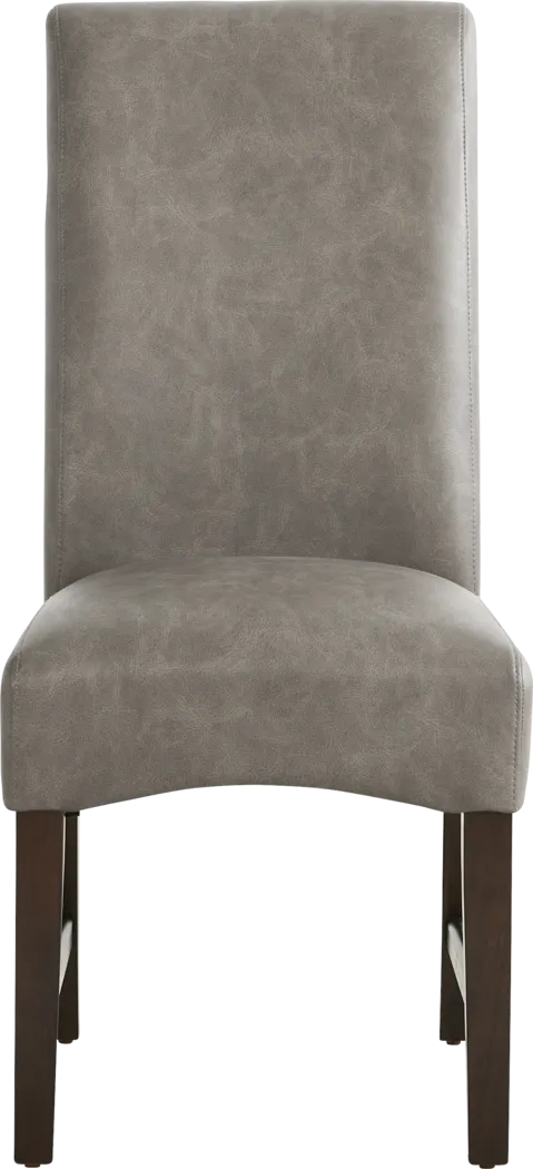 Ciara Espresso 5 Pc 48" Round Dining Room with Gray Chairs - Thumbnail - Image 4