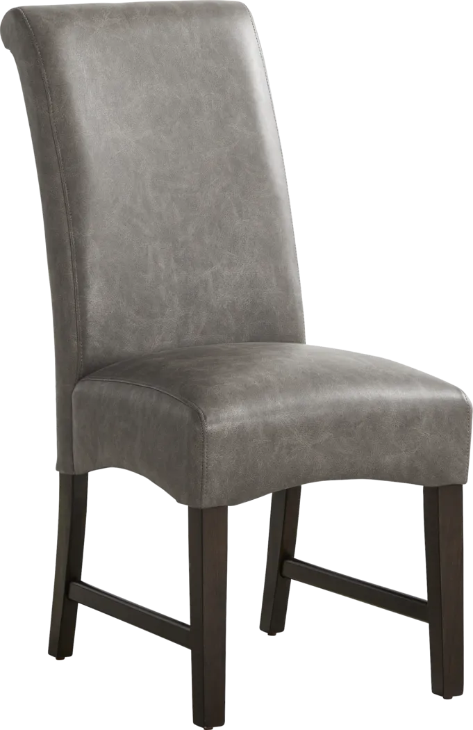 Ciara Espresso 5 Pc 48" Round Dining Room with Gray Chairs - Thumbnail - Image 3