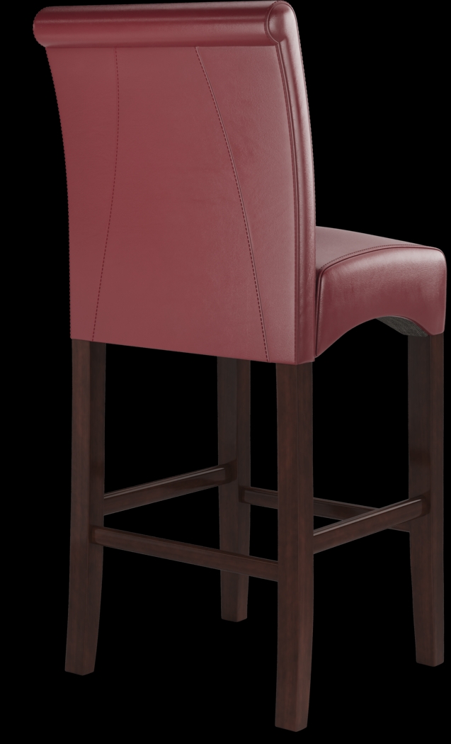 Galeno Cherry 3 Pc Bar Set with Red Barstools - Thumbnail - Image 7