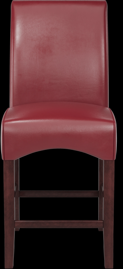 Ciara Espresso 5 Pc 48" Counter Height Dining Set with Red Stools - Thumbnail - Image 5