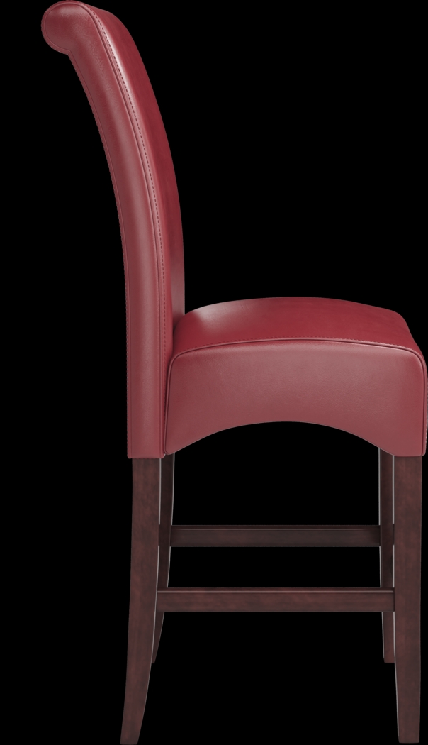 Ciara Espresso 5 Pc 48" Counter Height Dining Set with Red Stools - Thumbnail - Image 6