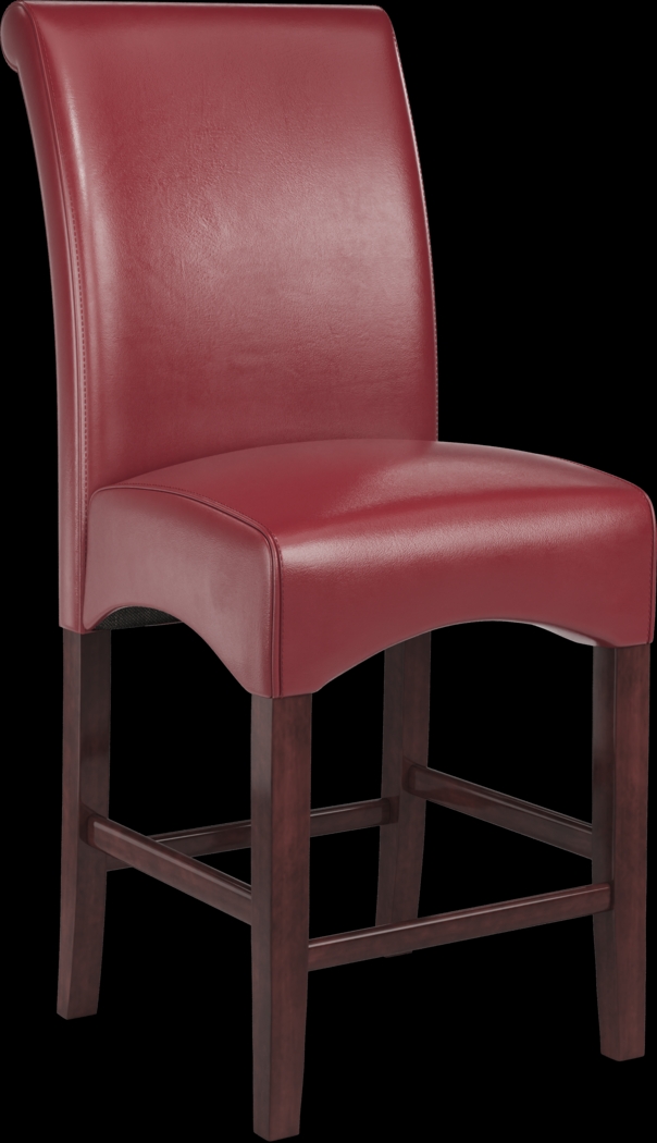 Ciara Espresso 5 Pc 48" Counter Height Dining Set with Red Stools - Thumbnail - Image 4