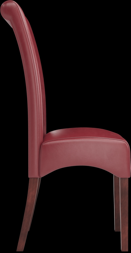 Watercolor Red Side Chair - Thumbnail - Image 3