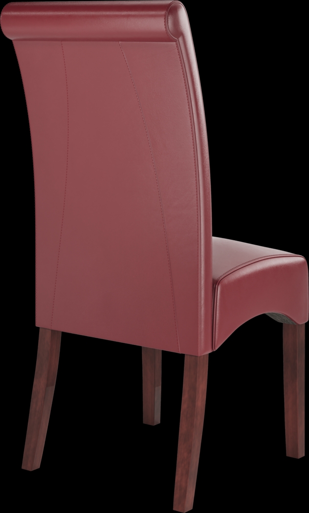 Watercolor Red Side Chair - Thumbnail - Image 4