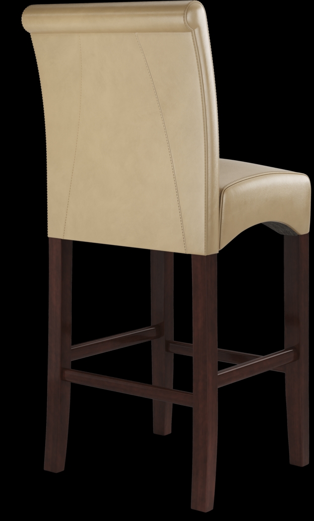Galeno Cherry 3 Pc Bar Set with Tan Barstools - Thumbnail - Image 7