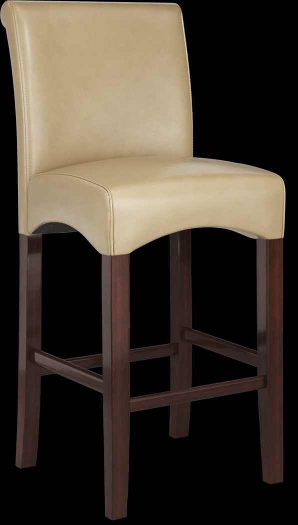 Galeno Cherry 3 Pc Bar Set with Tan Barstools - Thumbnail - Image 4