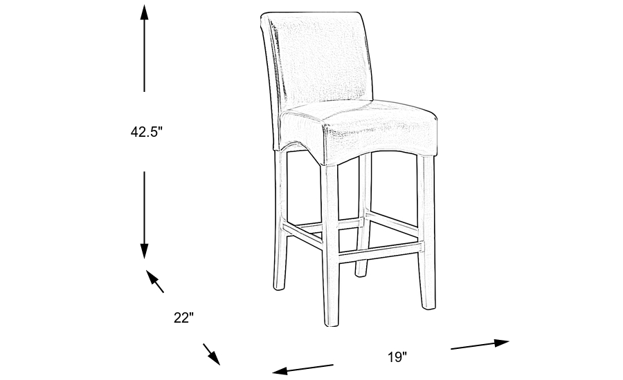 Dimension Image. Please refer to the Dimension Tab on this page for dimension details.