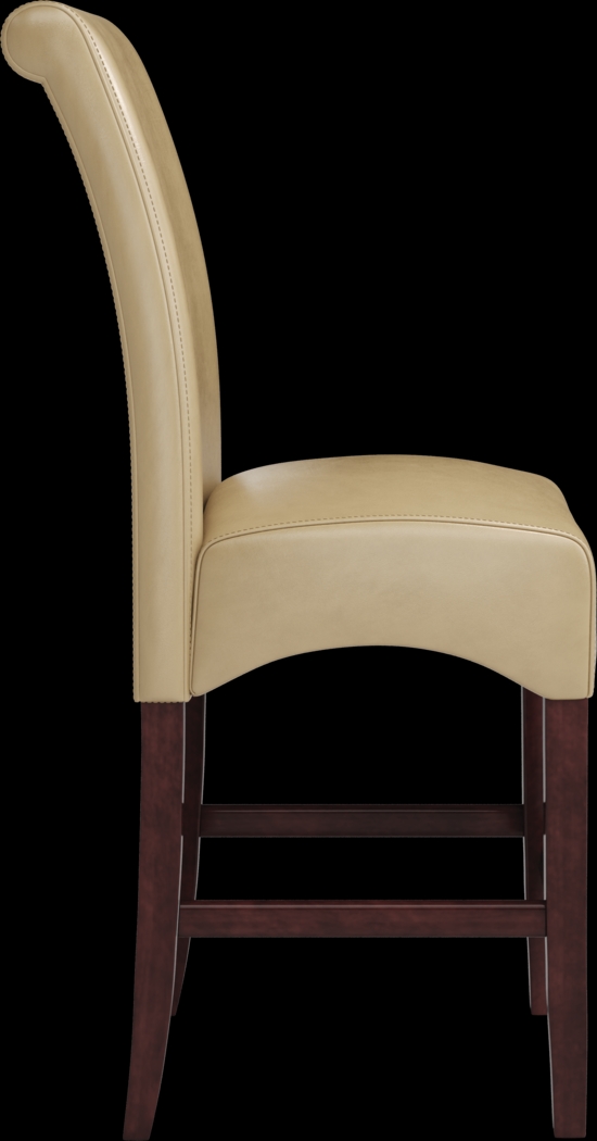 Ciara Espresso 5 Pc 48" Counter Height Dining Set with Tan Stools - Thumbnail - Image 6