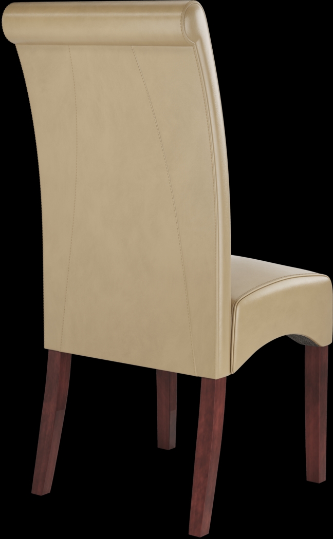 Watercolor Tan Side Chair - Thumbnail - Image 4