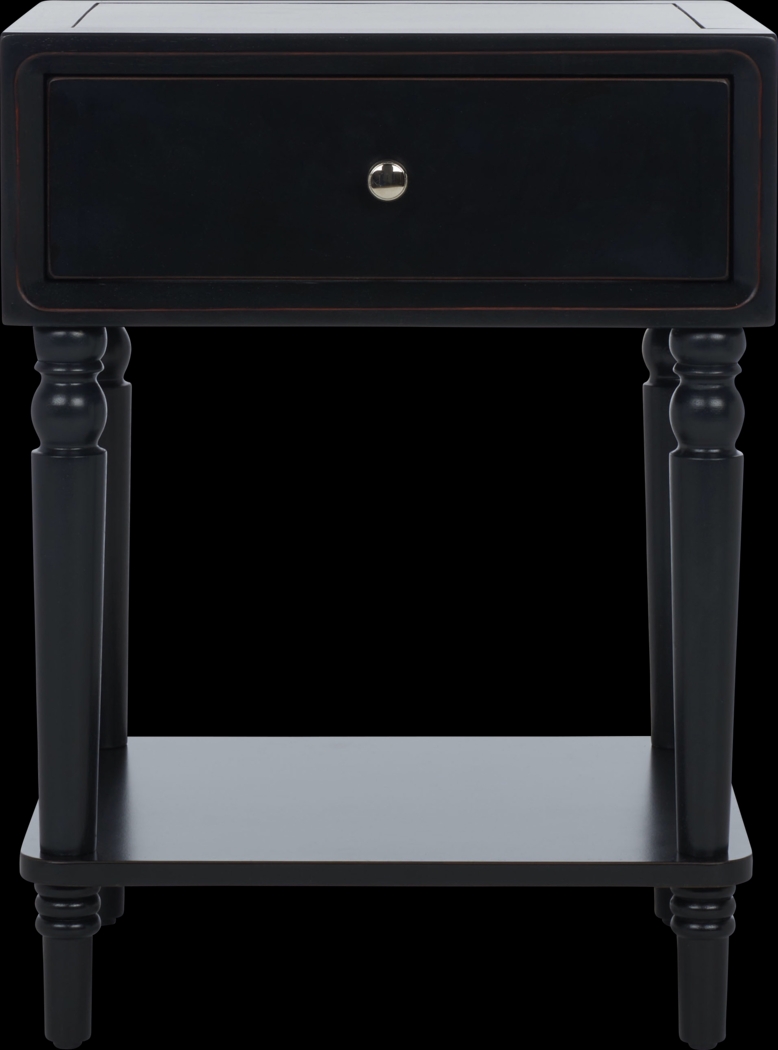 Wateree Black Nightstand - Thumbnail - Image 1