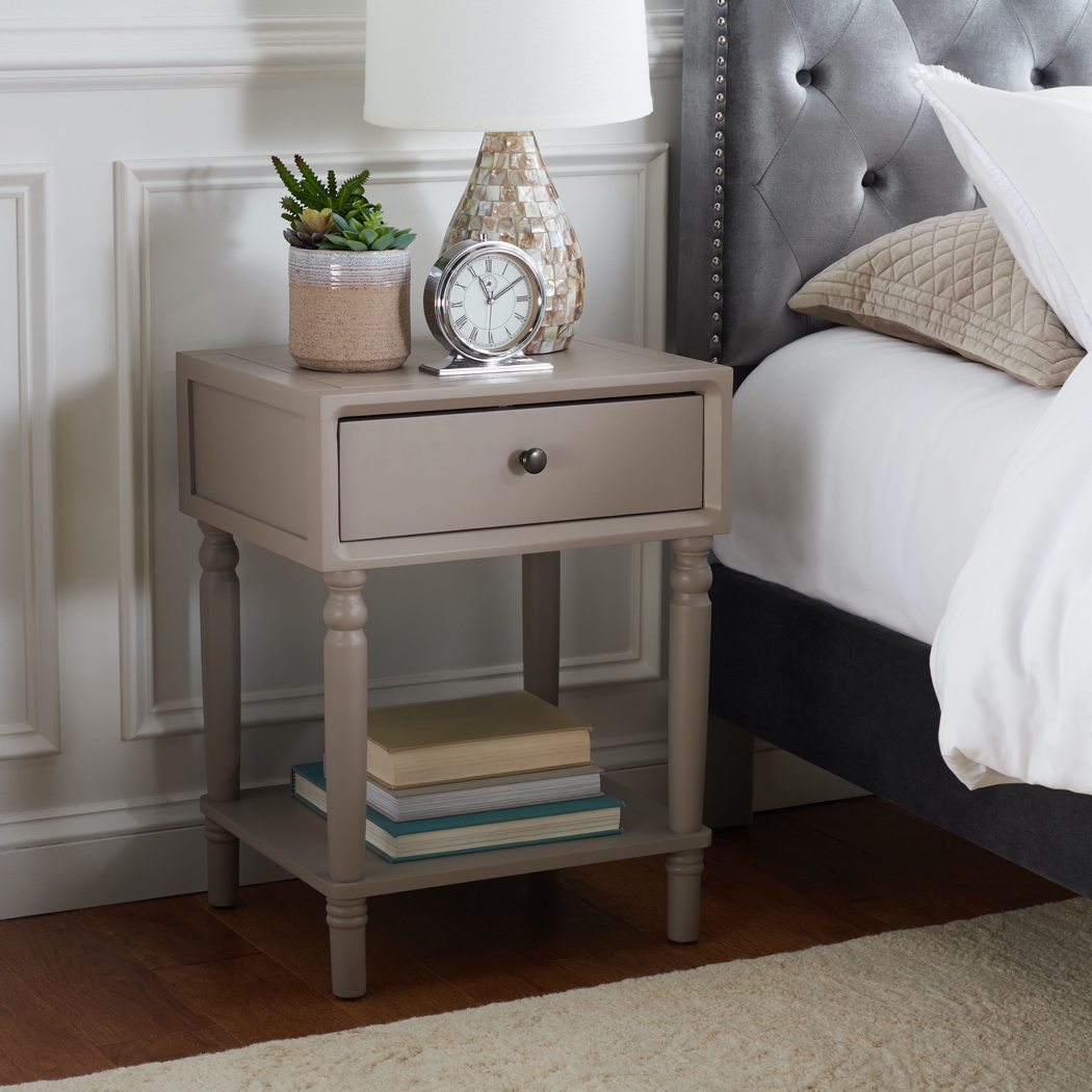 Wateree Gray Nightstand - Thumbnail - Image 2