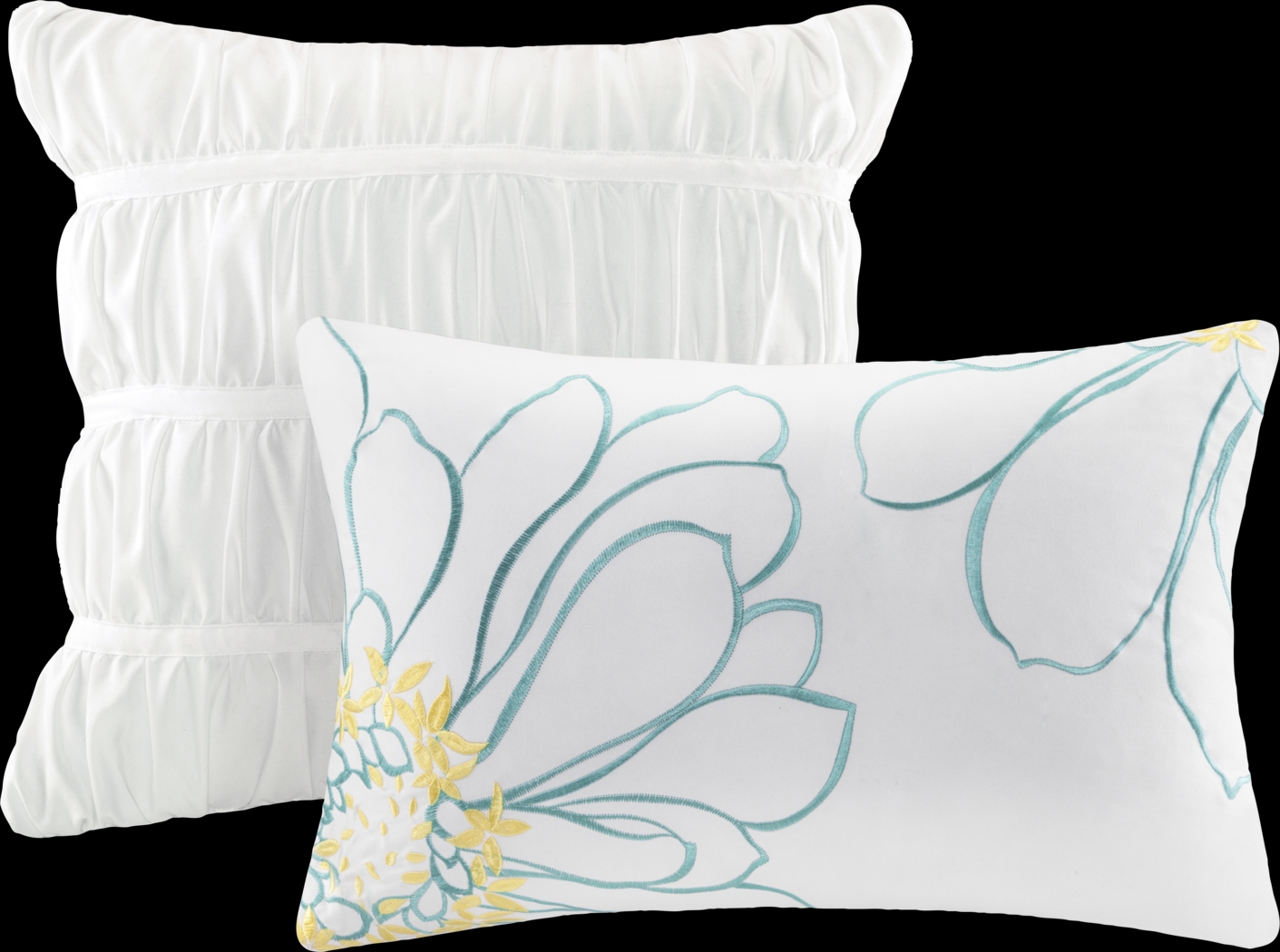 Waterfall Valley White 5 Pc Full/Queen Bed Set - Thumbnail - Image 2