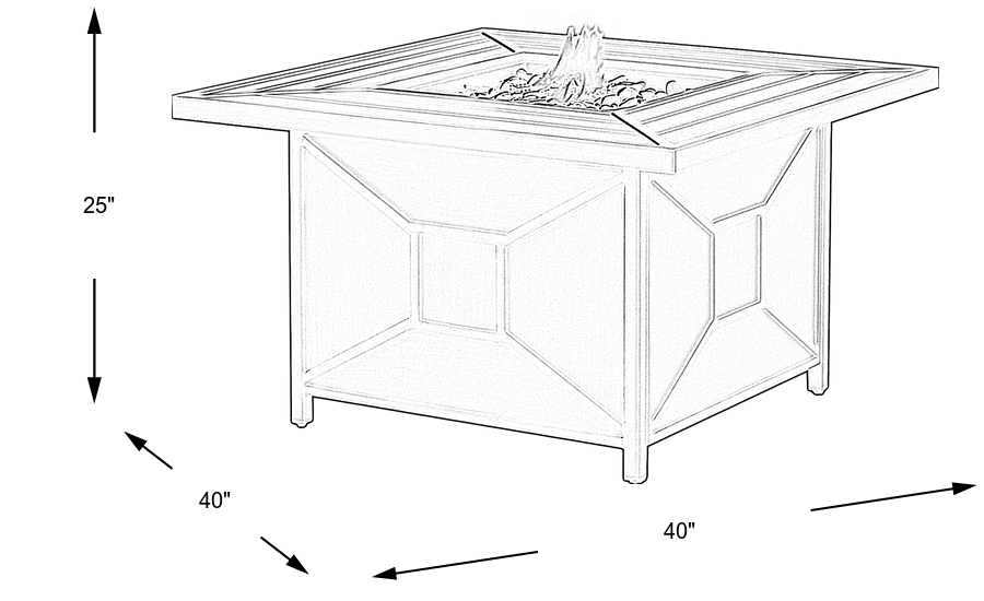 Dimension Image. Please refer to the Dimension Tab on this page for dimension details.