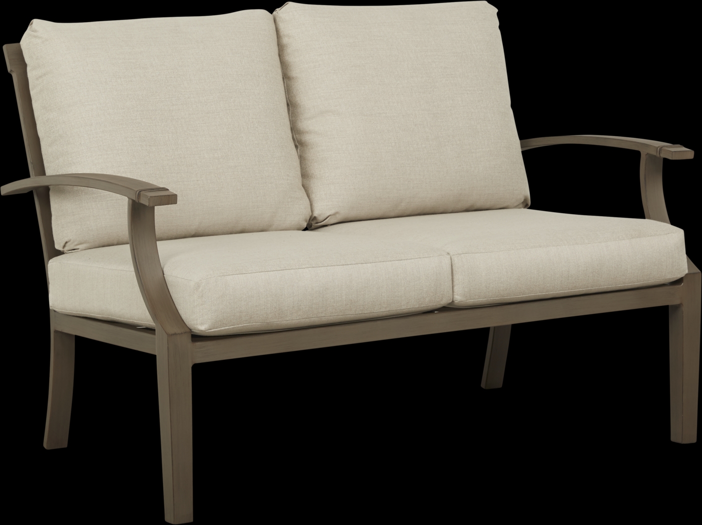 Waterfront Bronze Outdoor Loveseat - Thumbnail - Image 1