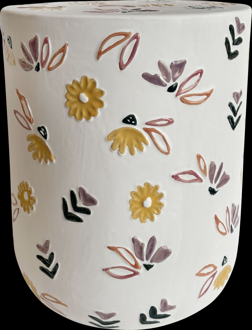 Waternola White Garden Stool - Thumbnail - Image 1